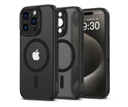 Etui do telefonów TECH-PROTECT Magcam Magsafe do iPhone 16 Pro Max Matte Black 5906302311699